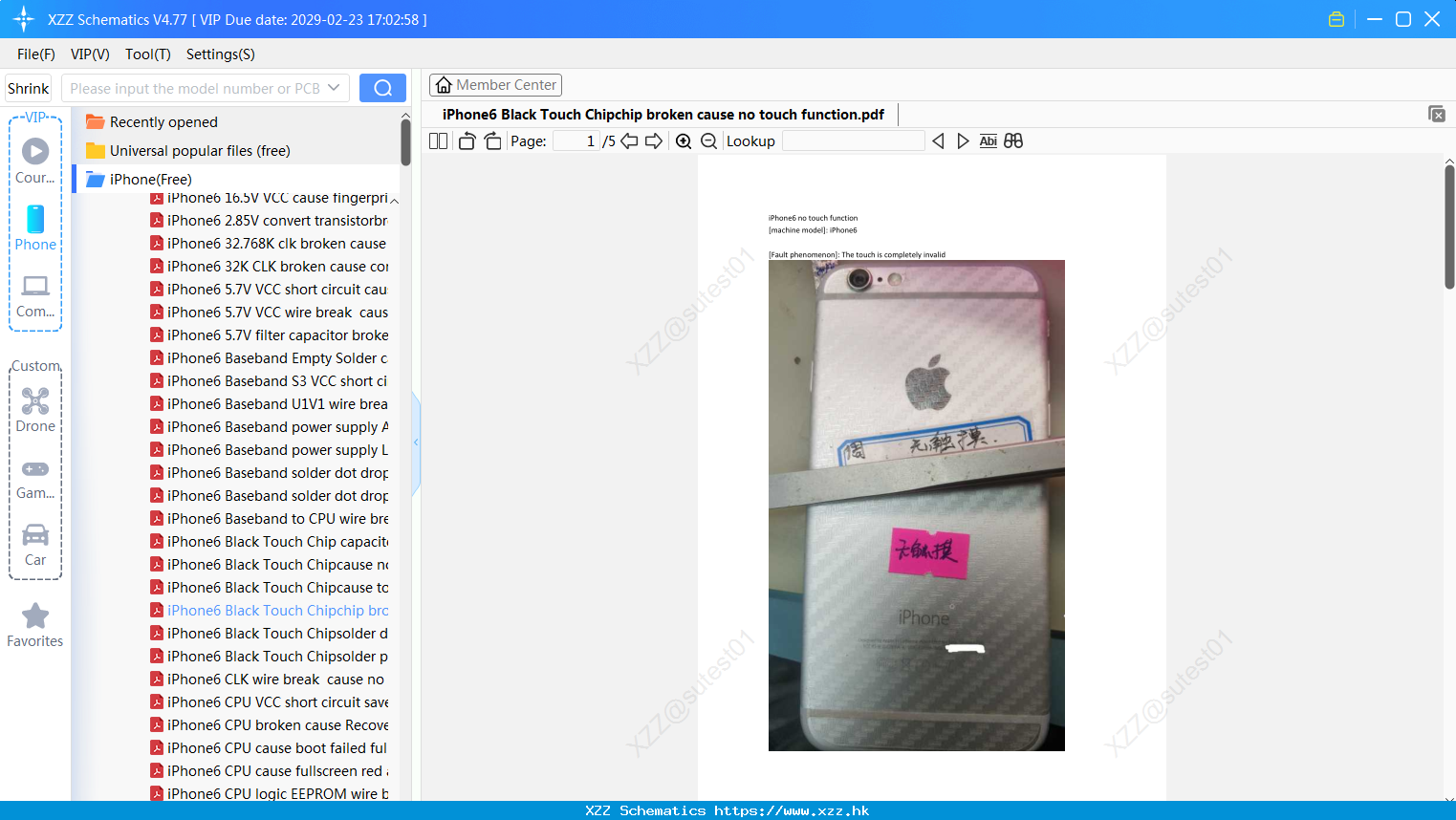 IPhone6 Black Touch Chipchip Broken Cause No Touch Function